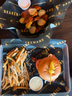 Fries and burger